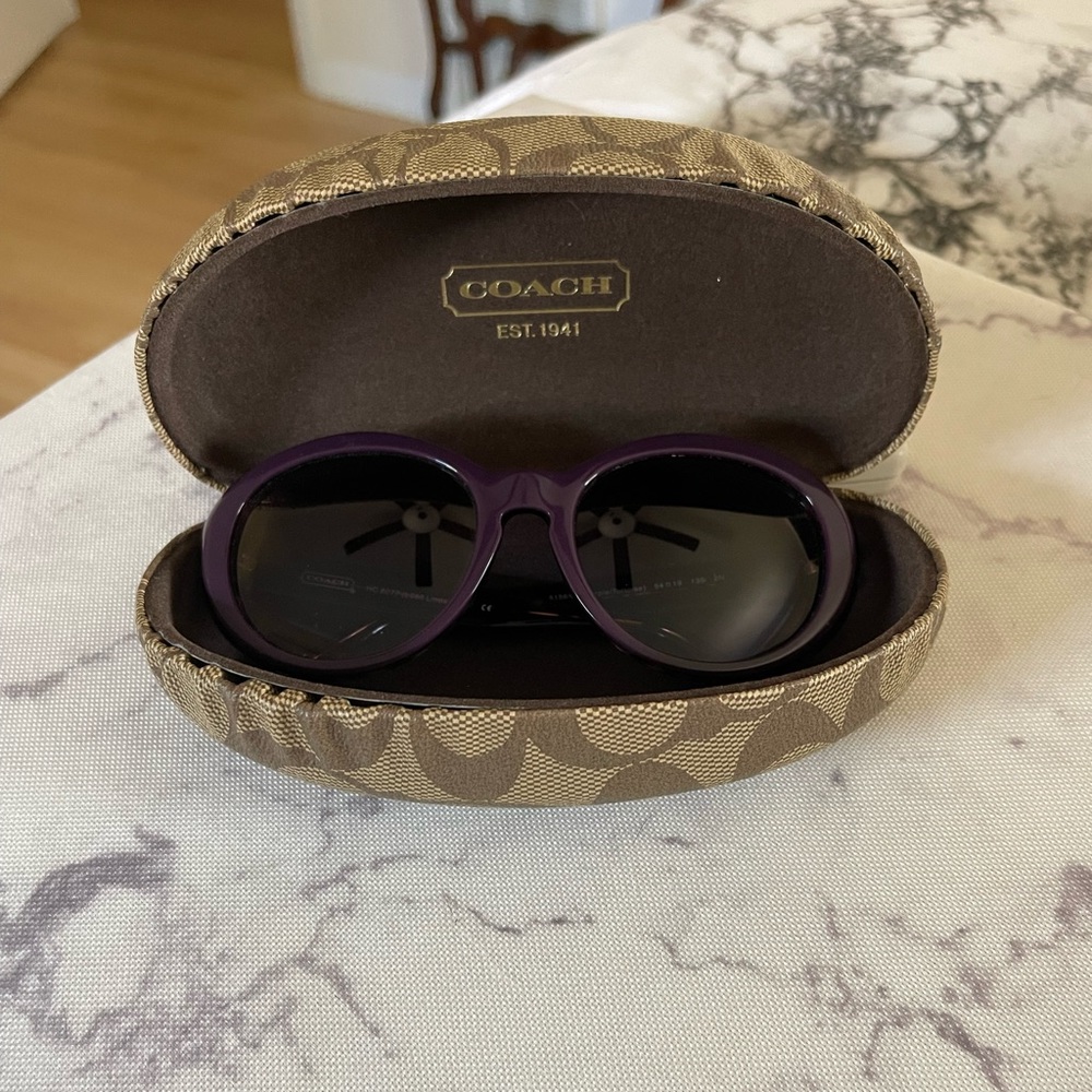 Authentic Coach Sunglasses (purple/tortoise)
